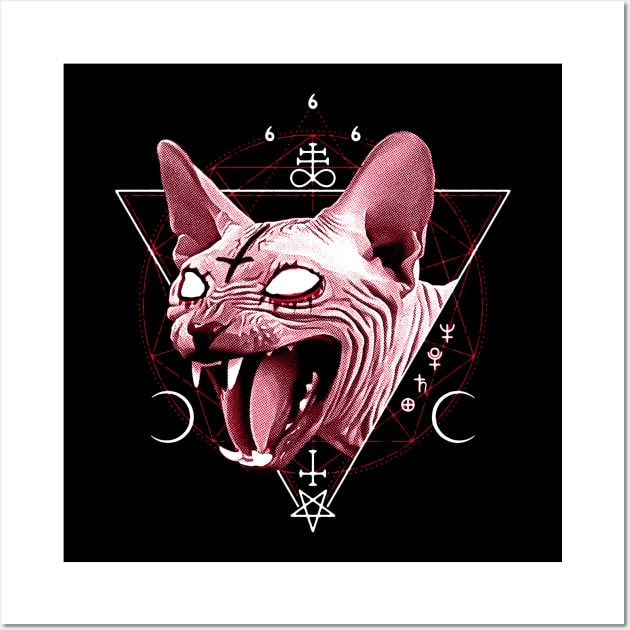 satanic sphynx Wall Art by MoSt90